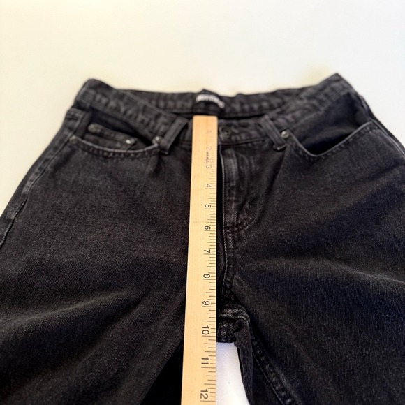 HOT‎ TOPIC Black Jeans Mens 28x31 Slow Decay Skulls Skater Goth Punk Wide Leg - Picture 8 of 11